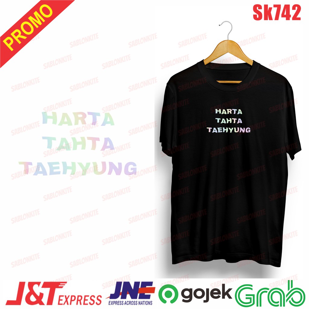 murah!!! kaos KPOP taehyung v tahta harta taehyung sk742 unisex combed 30s