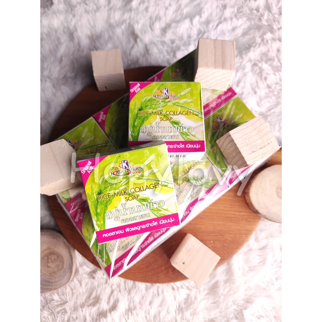 HOPYLOVY Paket 1 Lusin Sabun K Brothers Original Ijo Collagen ( 12 Pcs / 1 Lusin )