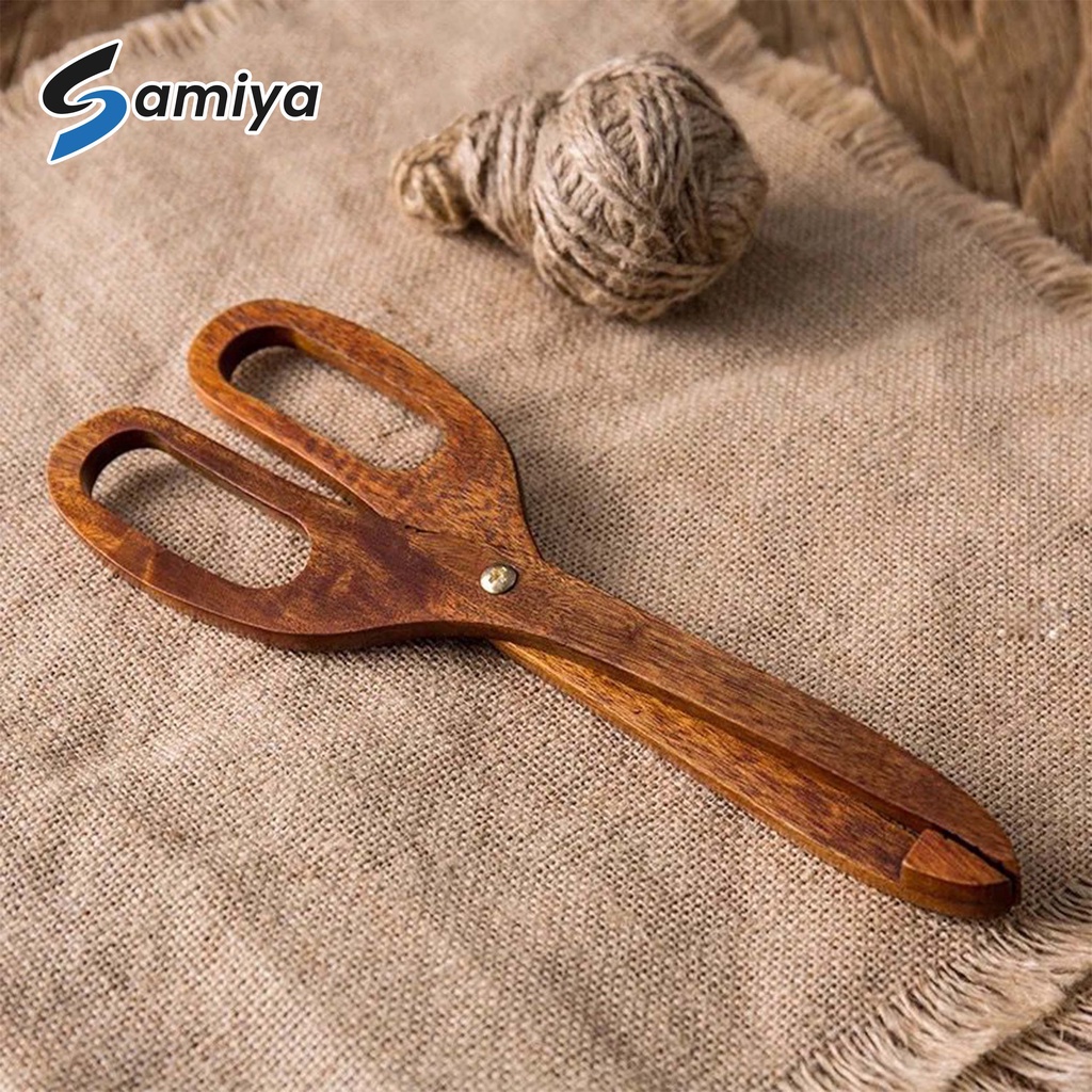 creative wooden kitchen food tong scissor / gunting kayu penjepit pencapit makanan roti snack gorengan cemilan / capitan kayu serbaguna / wood food tongs jepitan