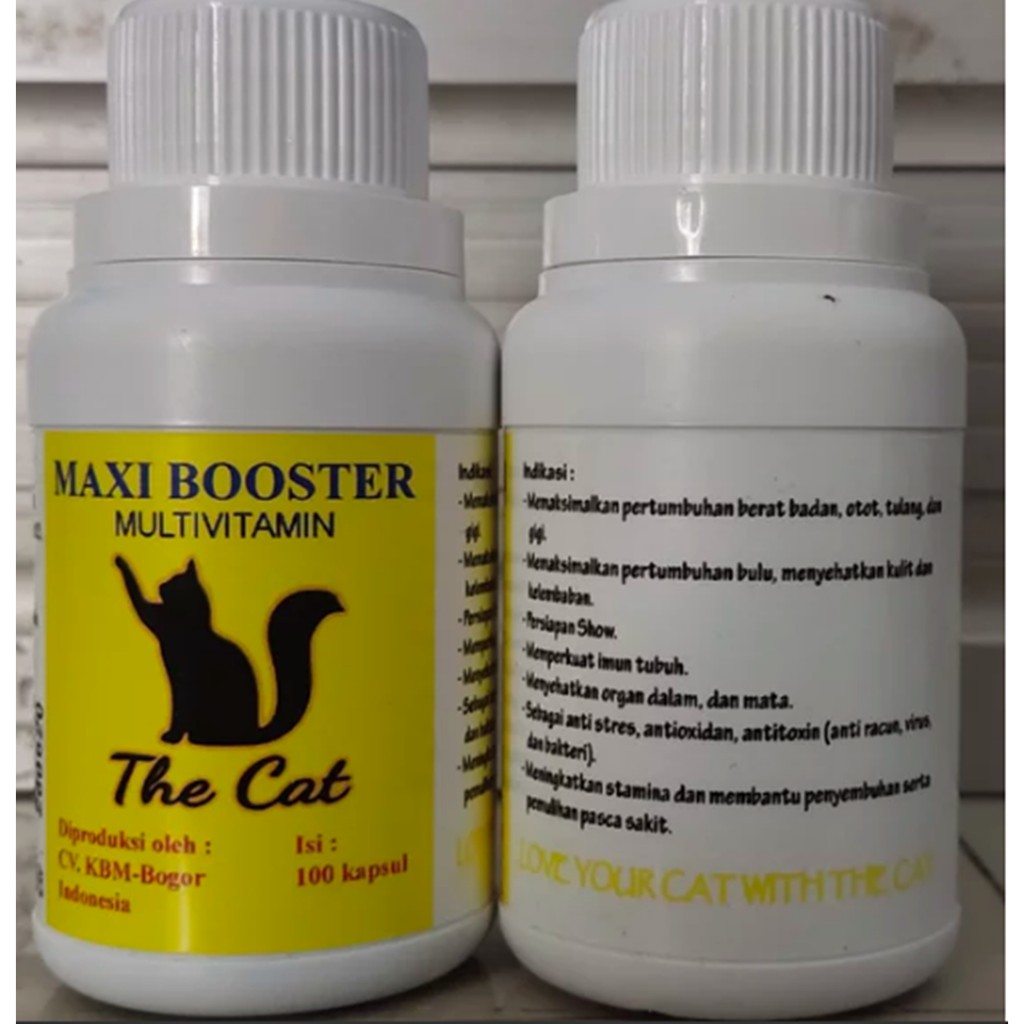 MAXI BOOSTER - MULTIVITAMIN KUCING 100 Kapsul