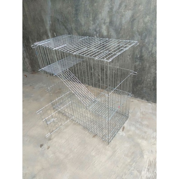 kandang kucing 2 tingkat