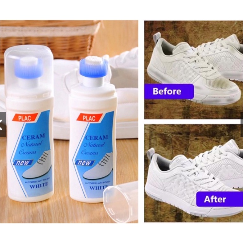 Pemutih &amp; Pembersih Sepatu &amp; Sneakers Cairan Pemutih Pembersih Sepatu Cleaner Shoes Whitening