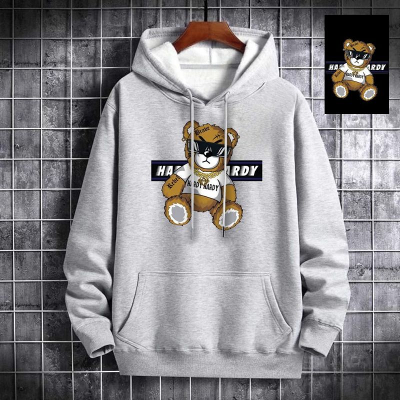 Sweater Hoodie pria wanita BEAR HARDY terbaru/sweater pria wanita kekinian