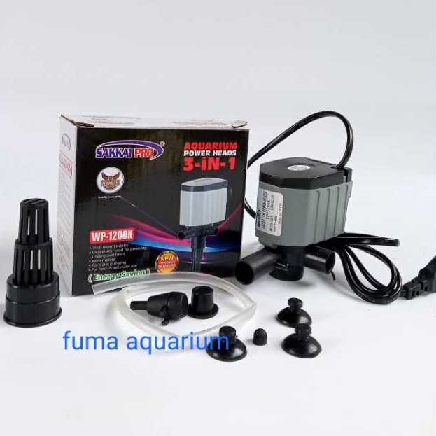 SAKKAI PRO WP- 1200K POMPA AIR CELUP AQUARIUM AQUASCAPE HIDROPONIK SUBMERSIBLE PUMP POWER HEAD