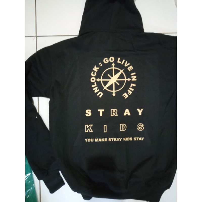 Jaket Hodie Jumper Straykids Unlock Go live in life