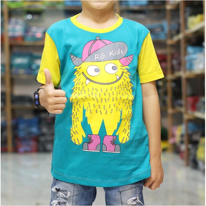 Baju Kaos  Anak  Murah  Motif Mnster Inc Shopee  Indonesia