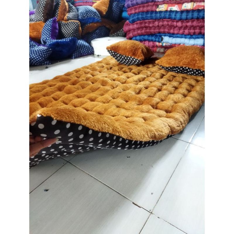 KASUR GENDER BULU RASFUR UK 120 X 180 TEBAL 10CM| Kasur gender | Empuk dan Menul | Bulu super lembut
