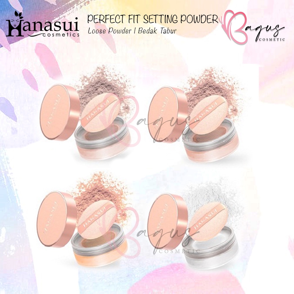 ⭐BAGUS⭐ HANASUI PERFECT FIT SETTING POWDER | Loose Powder | Bedak Tabur