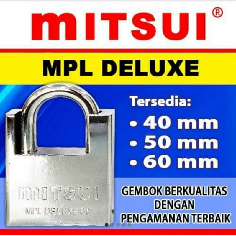 gembok castle MITSUI anti congkel - anti gergaji - anti duplikat