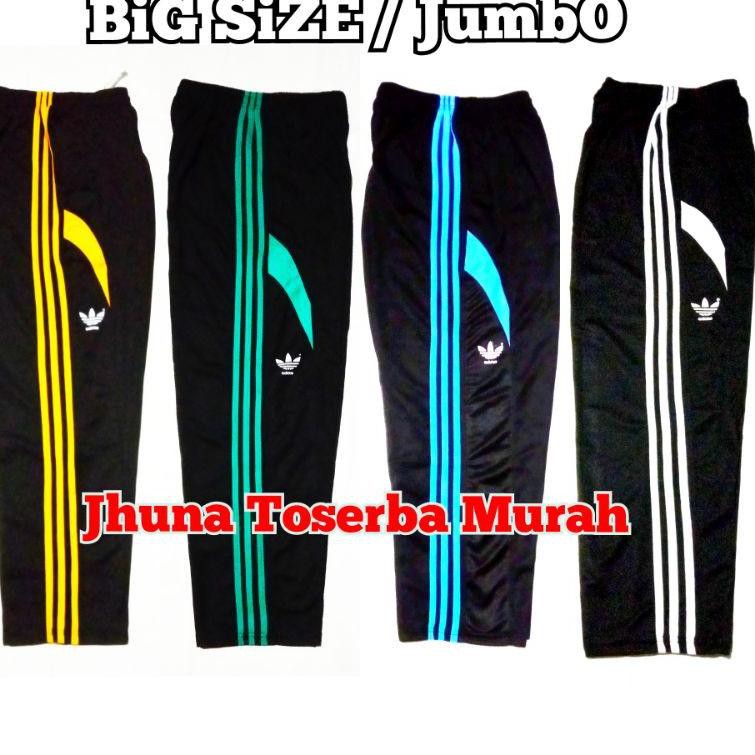 Jangan Ketinggalan order..  [Hitam Lis] Celana Trining Big size Jumbo olahraga dewasa pria wanita