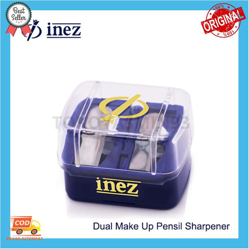 Inez Dual Makeup Pencil Sharpener Murah