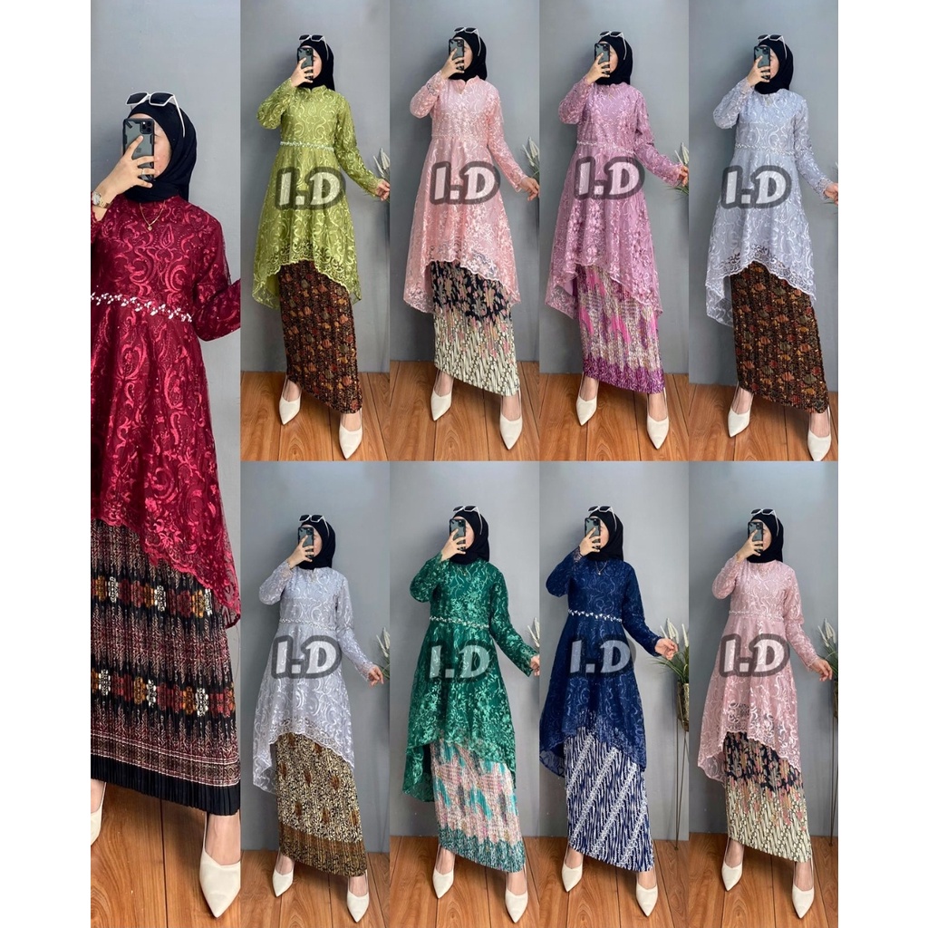 SETELAN KEBAYA MODERN. SET KEBAYA ROK BATIK PLISKET. SET KEBAYA ROK BATIK PRISKET. SETELAN KEBAYA RO