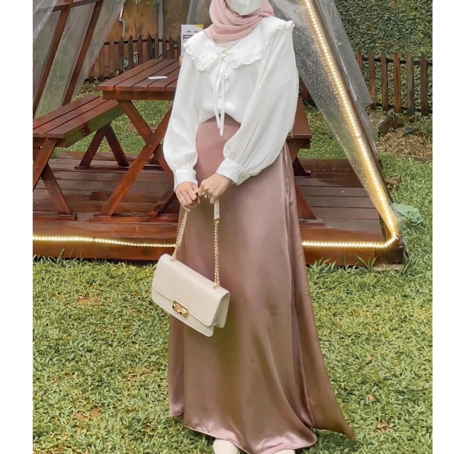 Eloca.co Ha ri Blouse Wanita Atasan Vintage-1