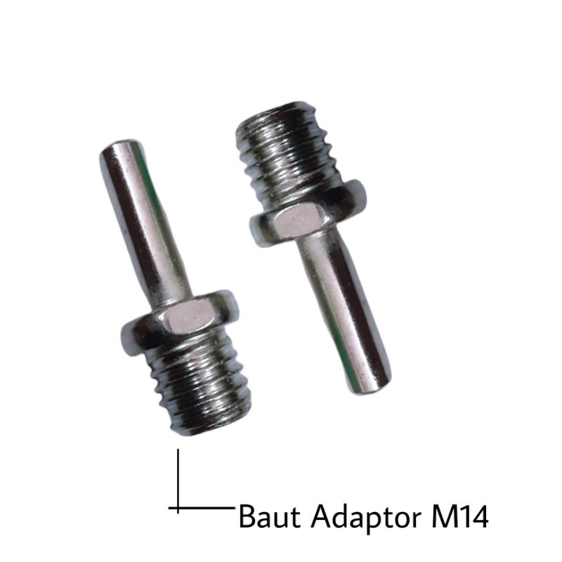 Adaptor Konektor Adapter Bor M14 /  Baut Mesin Bor Ke Backing Pad M 14 Sambungan Sanding Pad