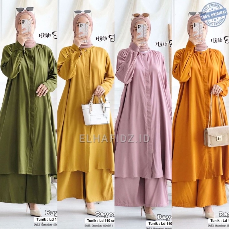 Zima Long Set Tunik Rayon Premium Jumbo