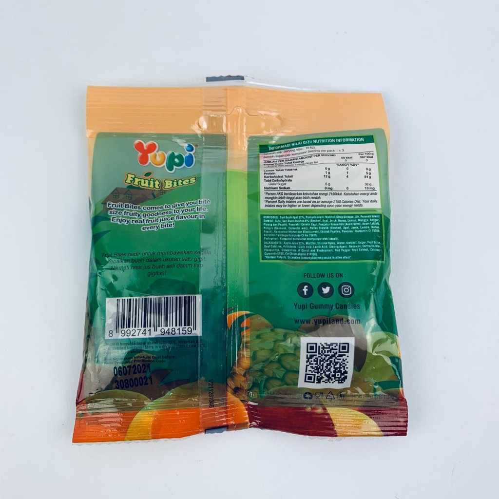 Yupi Candy / Permen Yupi Aneka Rasa / Permen Kembang Gula Lunak / 1pcs