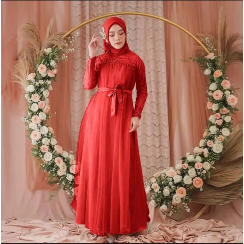 MAXI MIKAYLA/BRIDESMAIDS/ GAUN BRIDESMAIDS/ GAMIS BRUKAT/ BAJU PESTA/GAMIS/GAMIS PESTA MUSLIMAH