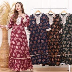 Gamis arab gamis renda Kiwi rayon Super Busui friendly