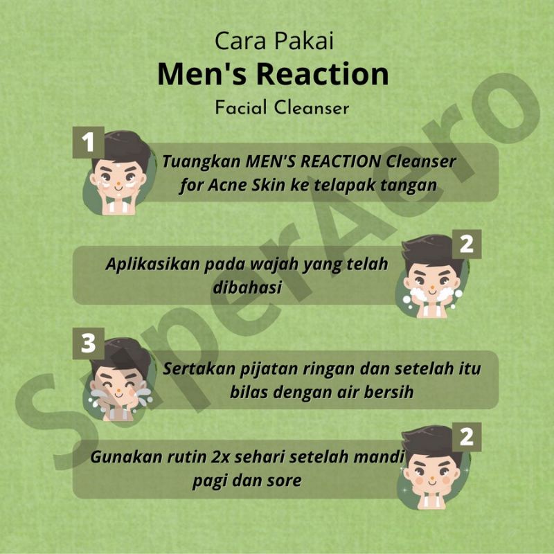 Sabun Jerawat MEN’S REACTION Acno Clean Liquid Anti Bakteri / PERAWATAN SABUN JERAWAT PUNGGUNG PRIA PENGHILANG BEKAS JERAWAT AMPUH DEWIDEWI BEAUTY