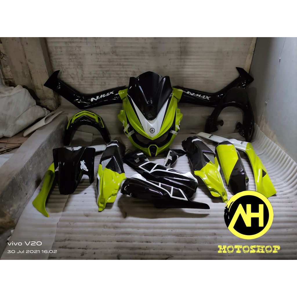 YAMAHA NMAX LAMA FULLBODY PREDATOR PAKET FULLBODY PREDATOR V2 HITAM HIJAU