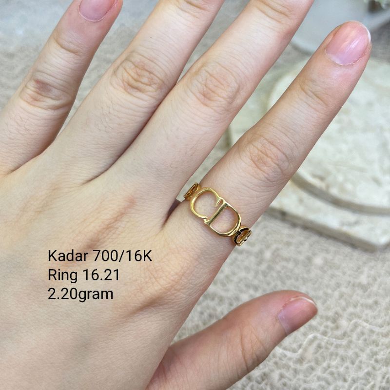 CINCIN CD CHRISTIAN DIOR BY AYUGOLD EMAS 700/16K