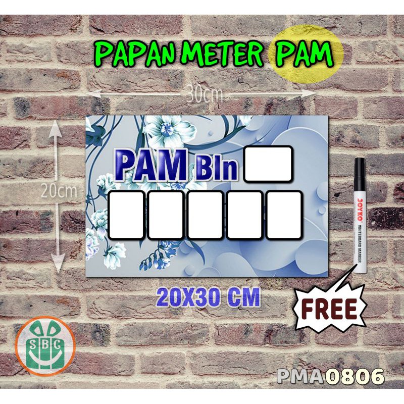 

Stokastik Papan Meter Listrik PLN PAM motif Unik - Flower 06