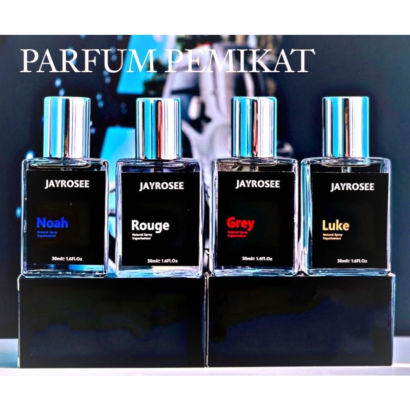 PARFUM PRIA JAYROSSE GREY / PARFUM PRIA TERLARIS No. 1/ PARFUM PEMIKAT WANITA/ PARFUM VIRAL / PARFUM PEMIKAT PASANGAN 30 ML / MINYAK WANGI VIRAL