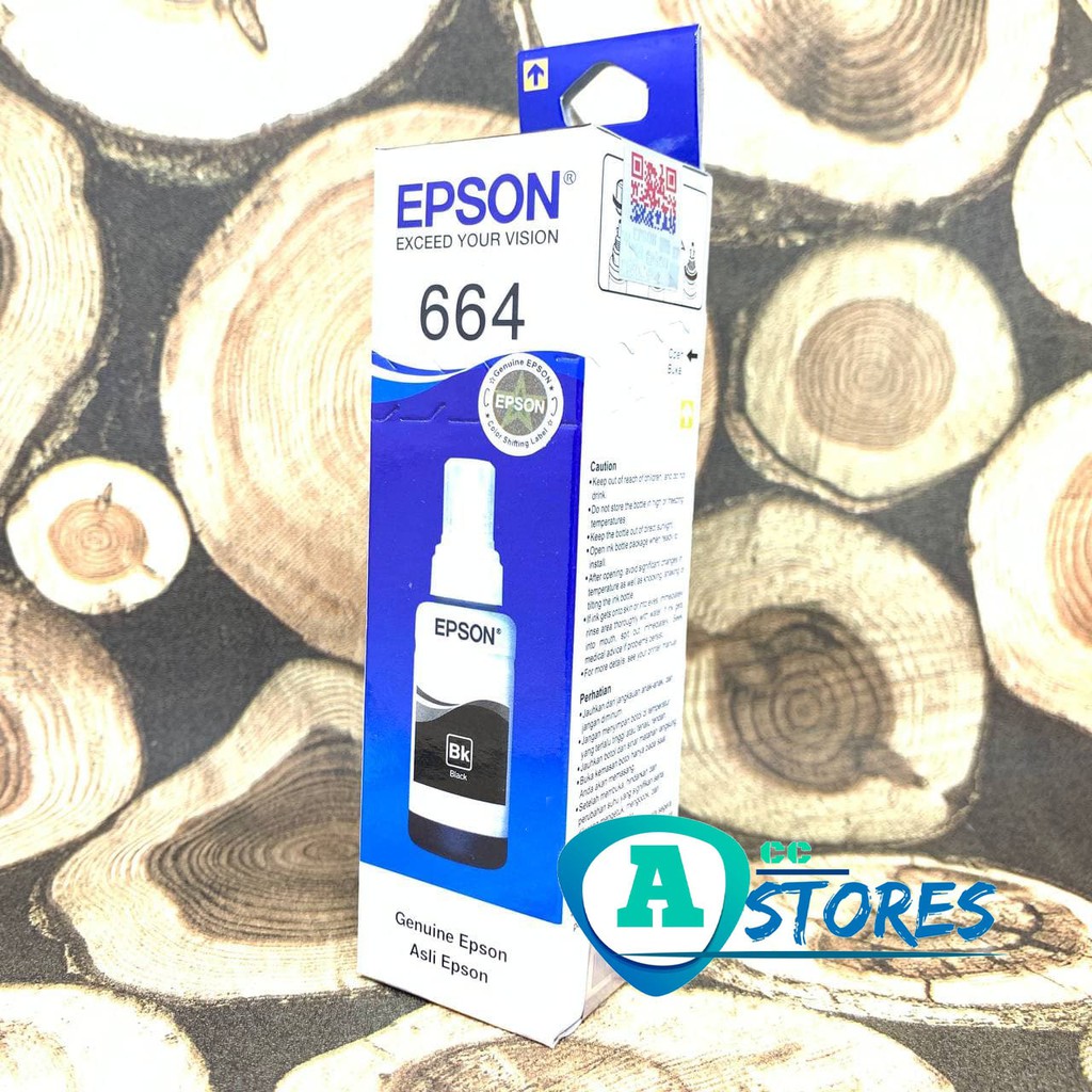 Tinta Epson 664 Ink Refil L210 L120 L360 L220 L100-Black