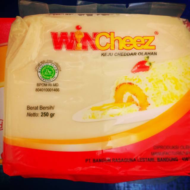 WinCheez Keju Cheddar Olahan kemasan 250Gr