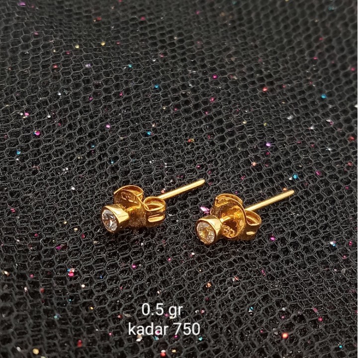 Anting Emas 17 K - kuning 0.5gr Kadar 750 - 2639