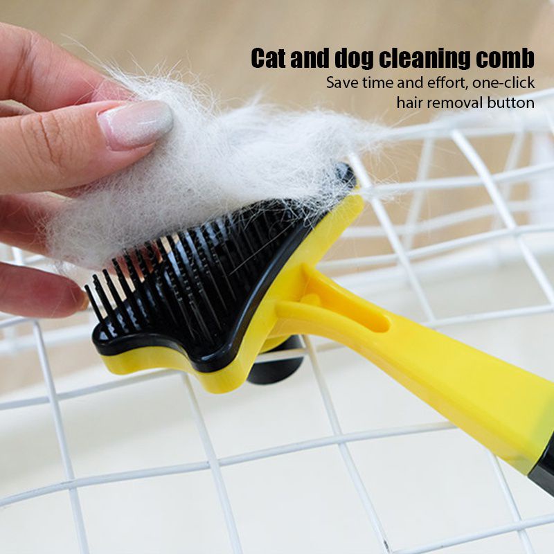 SISIR GROOMING BRUSH BULU KUCING TOMBOL