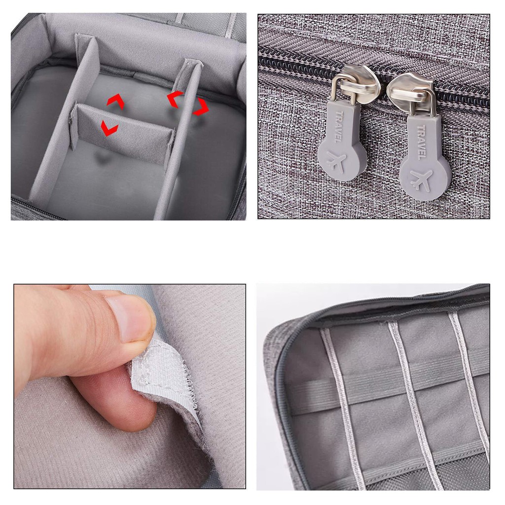 Travel Pouch Gadget Storage Organizer Bag Tas Penyimpanan Kabel Charger