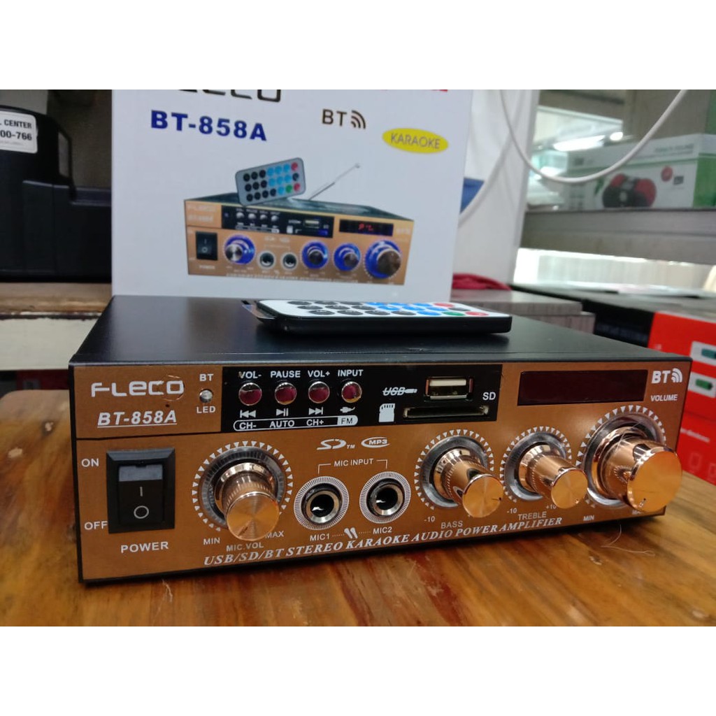 AUDIO POWER AMPLIFIER DIGITAL BT-858A USB/TF/FM/BT / AMPLIFIER BLUETOOTH / AMPLIFIER KARAOKE / AMPLI