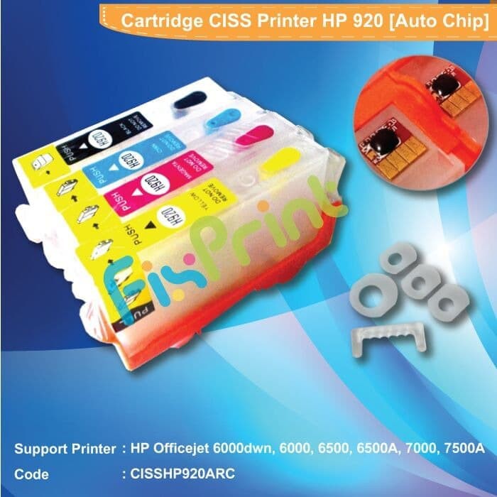 Refillable MCISS HP 920 Auto Reset Printer HP Officejet 7500 7000 6500 FPS1459
