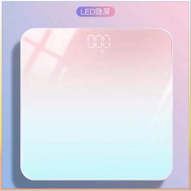 Timbangan Badan Digital Motif Pelangi Body Scale 180 kg - Timbangan Badan Rainbow 180kg