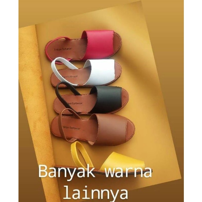 triblee footwear sandal flat wanita