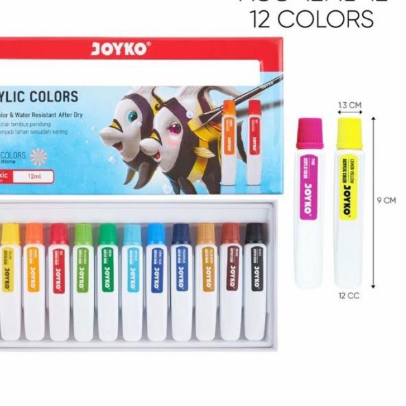 

✯ Cat acrylic Titi 12 warna ➫