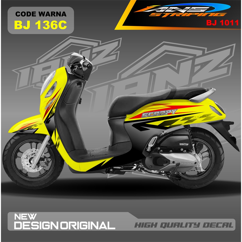 DECAL STICKER HONDA SCOOPY FULL BODY / STICKER VARIASI SCOOPY TERBARU  / STICKER SCOOPY