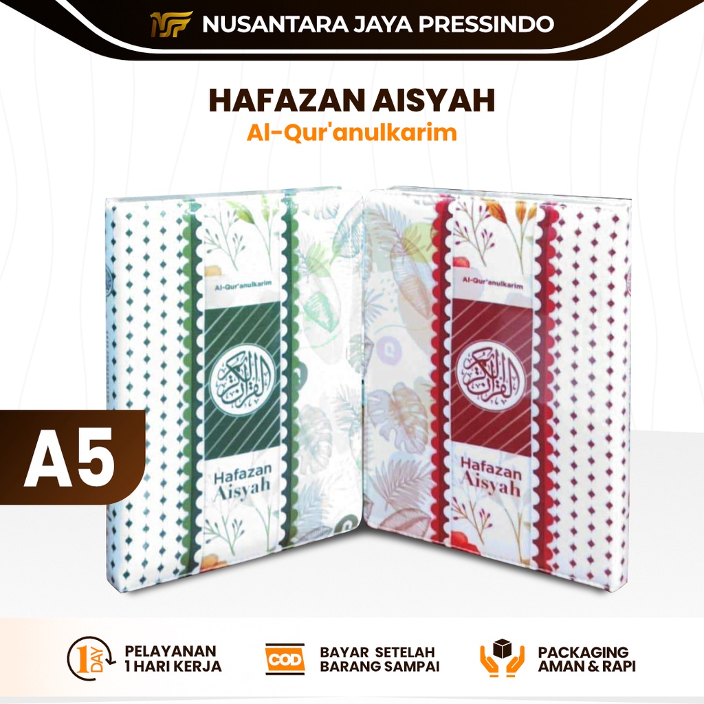 Jual Al Quran Hafalan Hafazan Aisyah Ukuran A5/Isi Kertas Full Warna ...