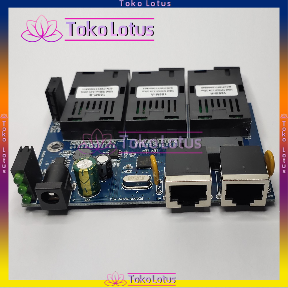 [BARU IMPORT] Switch Ethernet Media Fiber Optik Mode Tunggal 3sc2rj-AAB-PCB BISA COD