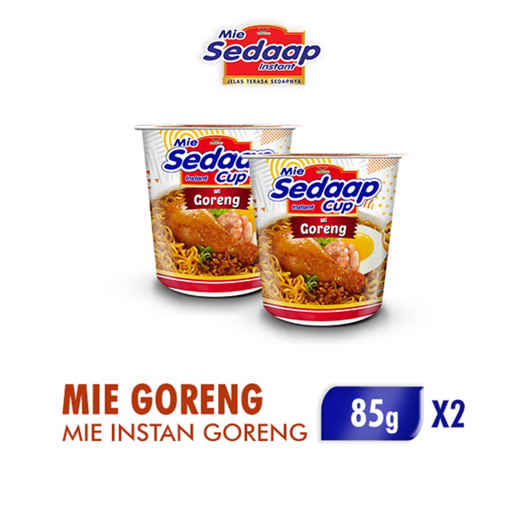 Mie Sedaap Goreng Cup 81 gr x 2 Pcs