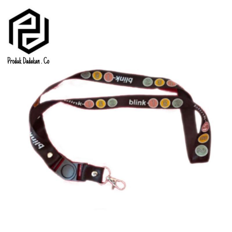 

lanyard gantungan BLINK 182 band logo/kunci/tulisan/tali kartu nama/flashdisk/key/kartu nama/idcard/hp