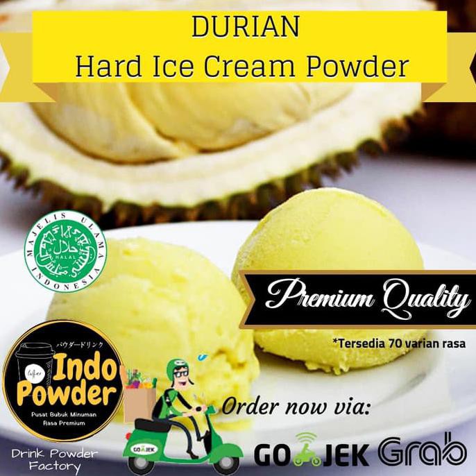 

'' TERBARU'' BUBUK ICE CREAM RASA DURIAN 1KG / BUBUK ES KRIM RASA DURIAN 1 KG ''TERMURAH''