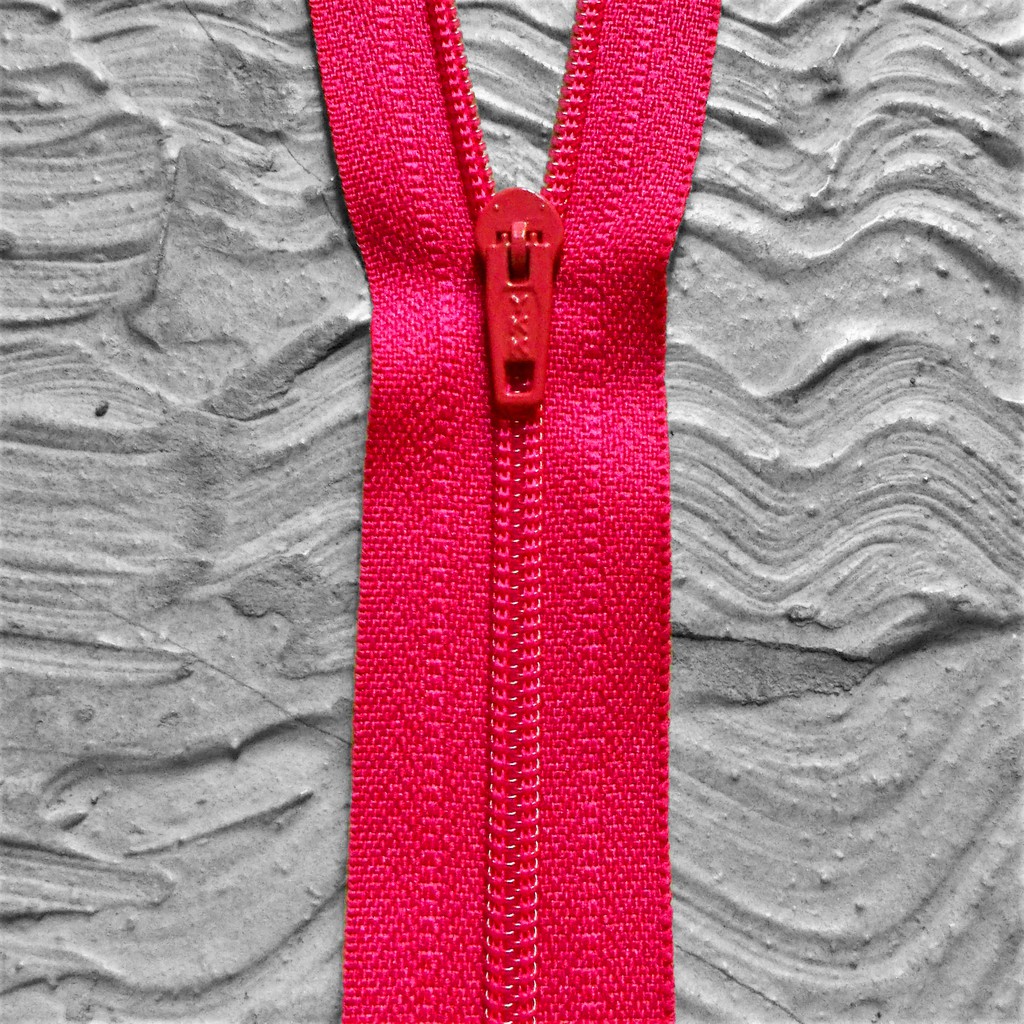 Resleting YKK 40 cm Pink Fanta