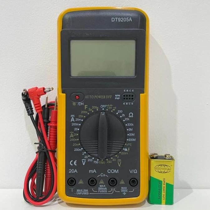 Multitester Digital DT-9205A / Multimeter Avometer Digital DT 9205A