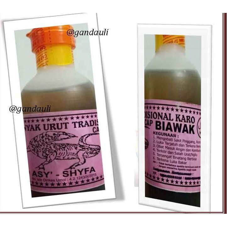 Minyak Urut Karo Cap Biawak
