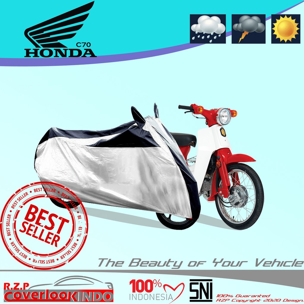 Body Cover Motor C70 / Sarung Motor Honda C70 / Selimut Motor C70 Best Seller Product