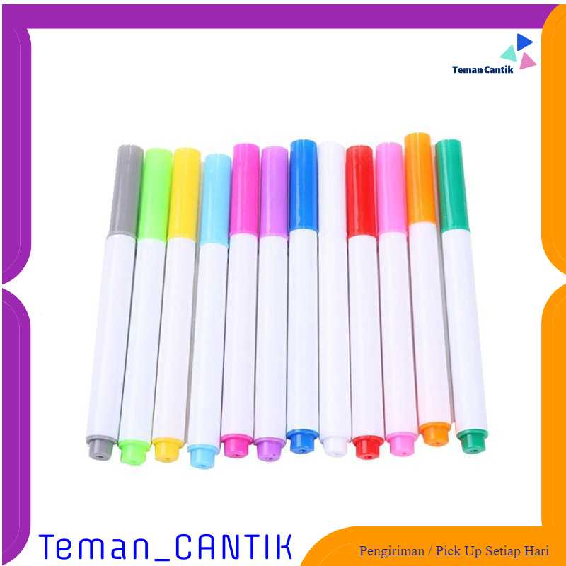 

TC-DA1 KISSBUTY Kapur Liquid Chalk Erasable Pen Papan Tulis 12PCS - GP-96