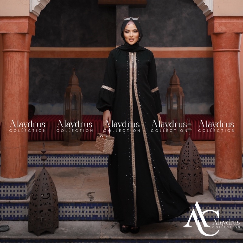 New Abaya Dress Maxi Arab Saudi Bordir Zephy Turki Umroh Dubai Turkey By AlaydrusCollection 824