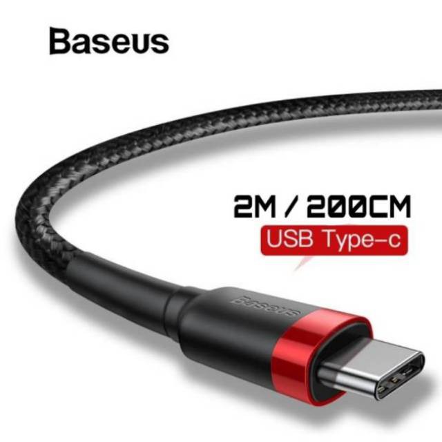 BASEUS KABEL DATA TYPE-C CAFULE CABLE FOR TYPE-C 2A 2M